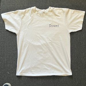 White large tee, DREAMS